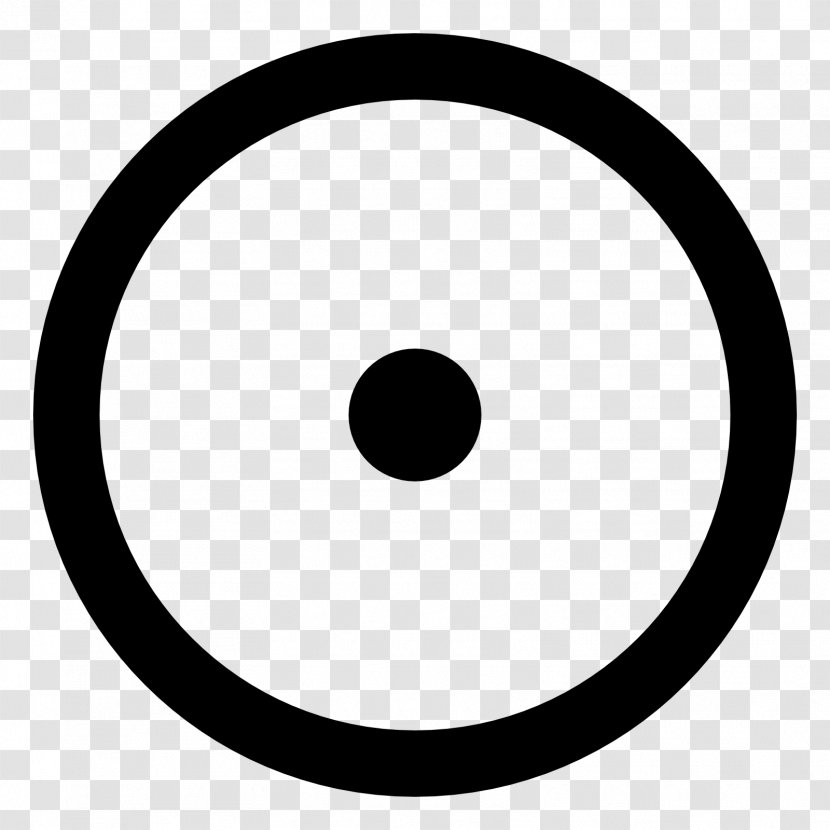 Solar Symbol Alchemical - Astronomical Symbols - Circled Dot Transparent PNG