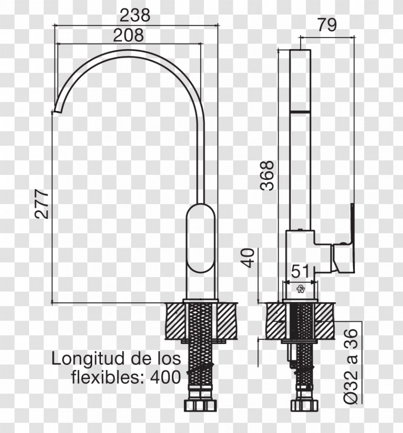 Door Handle Drawing Line Diagram - White Transparent PNG