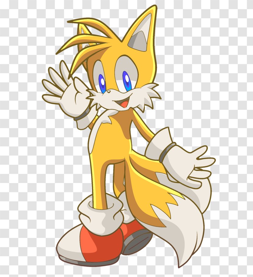 Tails Red Fox Sonic The Hedgehog Whiskers Character - Artwork - Drawing Transparent PNG