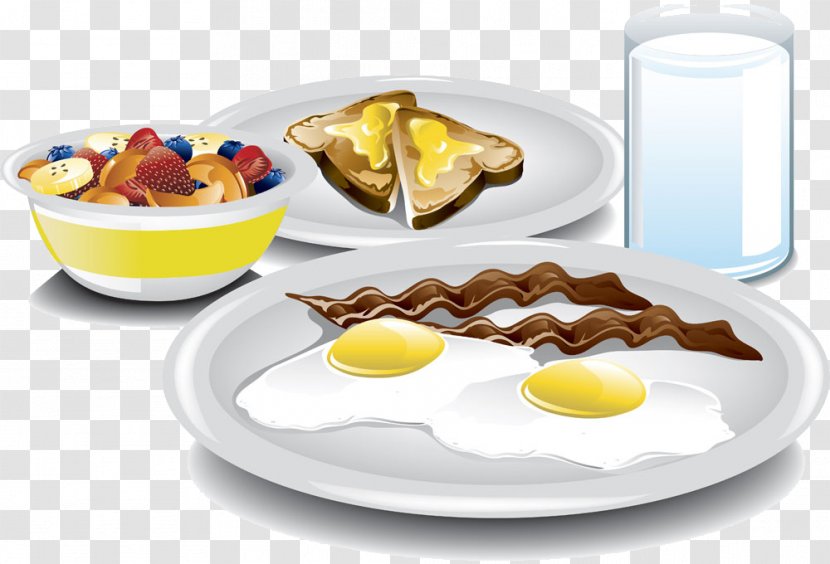 Full Breakfast Omelette Pancake Fried Egg - Continental - Rich Cartoon Transparent PNG
