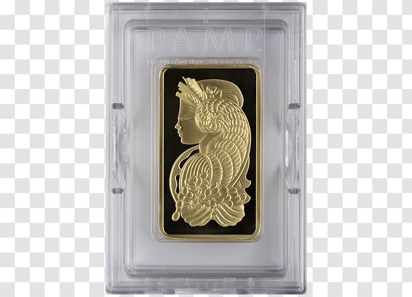 Silver Gold Bar PAMP Bullion - Rectangle Transparent PNG