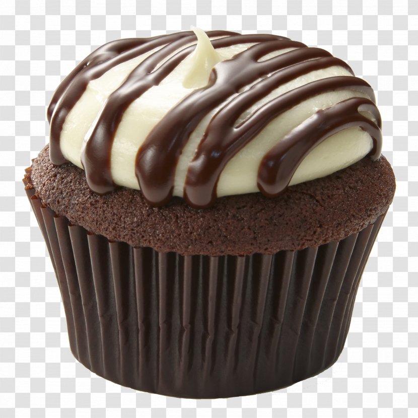 Cupcake Chocolate Cake Bakery Brownie Truffle - Vanilla - Cupcakes Clipart Transparent PNG