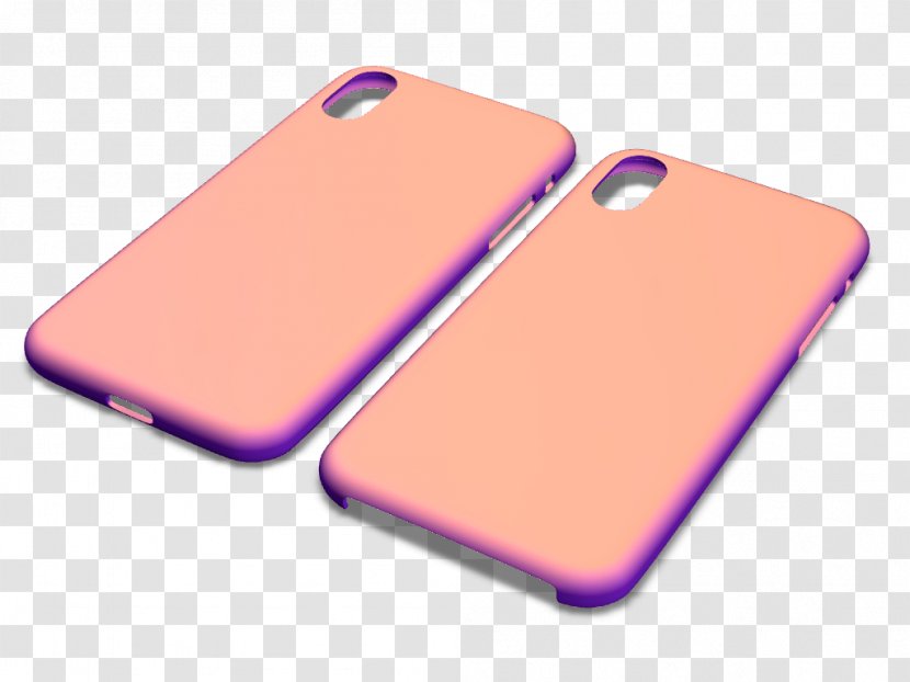 VECTARY Mobile Phone Accessories Thin-shell Structure - Magenta - Models Transparent PNG