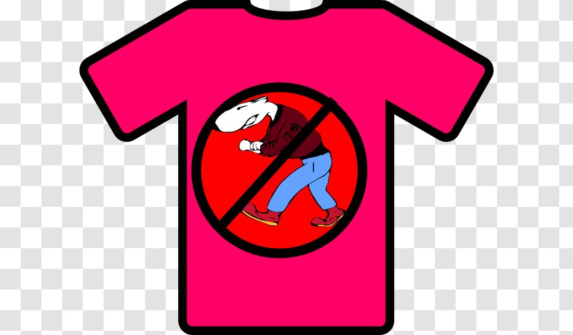 T-shirt Clothing Clip Art - Sign - Bullying Transparent PNG