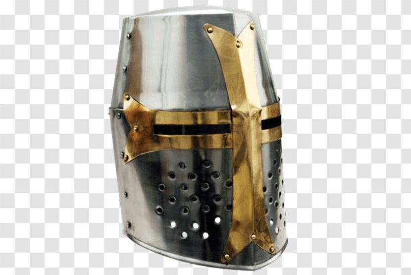 Crusades Middle Ages Great Helm Helmet Knight - Sallet Transparent PNG