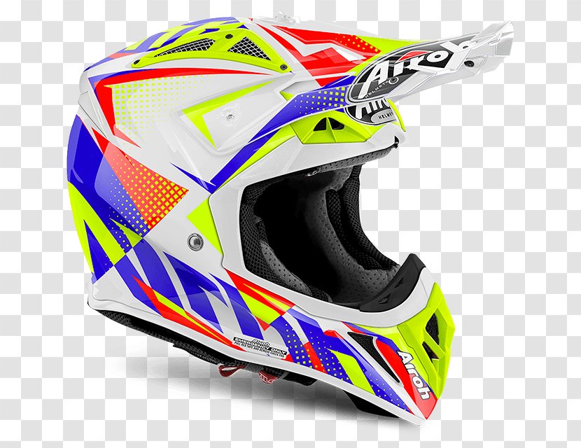 Motorcycle Helmets AIROH Motocross - Headgear Transparent PNG