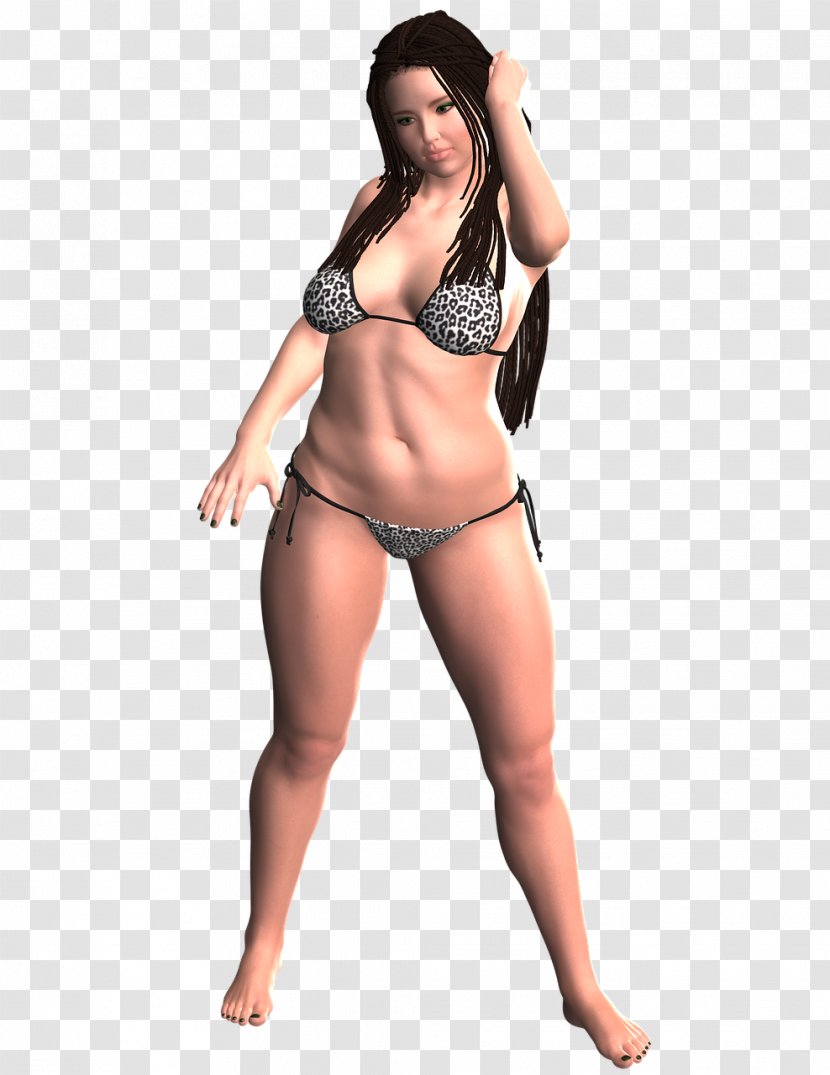 Plus-size Model Woman Muscle - Cartoon Transparent PNG