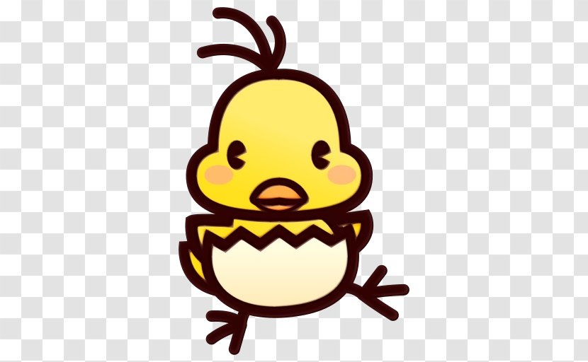 Chicken Emoji - Yellow - Ducks Geese And Swans Happy Transparent PNG