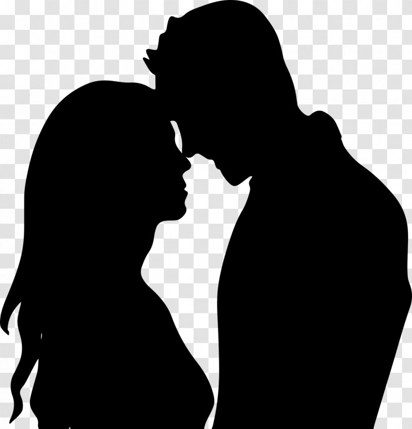 Silhouette Drawing Clip Art - Romance - Romantic Couple Transparent PNG