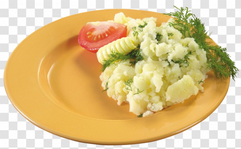 Mashed Potato Garnish Dish - Vegetable - Fried Fish Transparent PNG