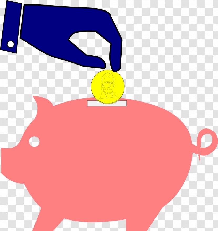 Clip Art Vector Graphics Piggy Bank Money - Bag Transparent PNG