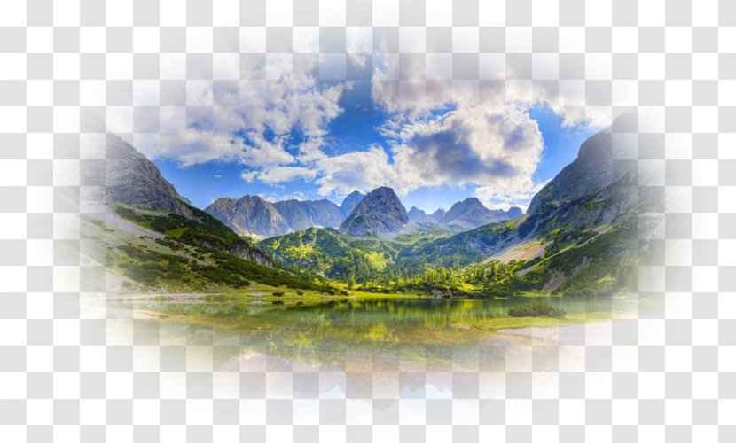 Cartoon Nature Background - Mountain - Forest Panorama Transparent PNG