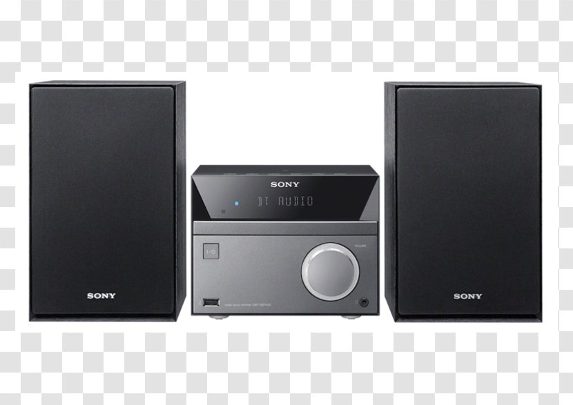 High Fidelity Audio System Sony AUX CMT-SBT100 - Silhouette Transparent PNG