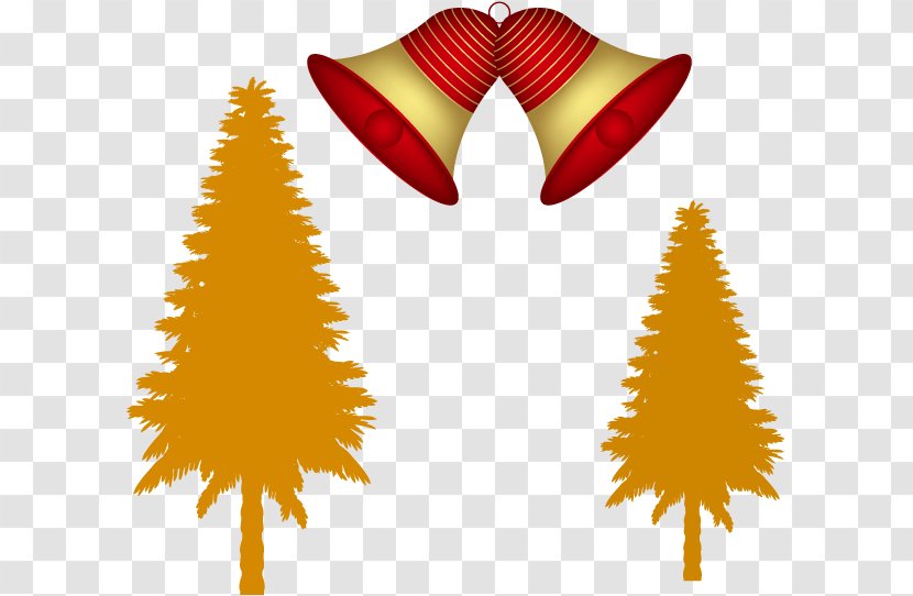 Christmas Tree Bell - Vector And Red Transparent PNG