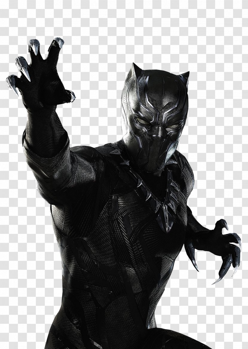 Black Panther Widow Wakanda Clip Art - And White Transparent PNG