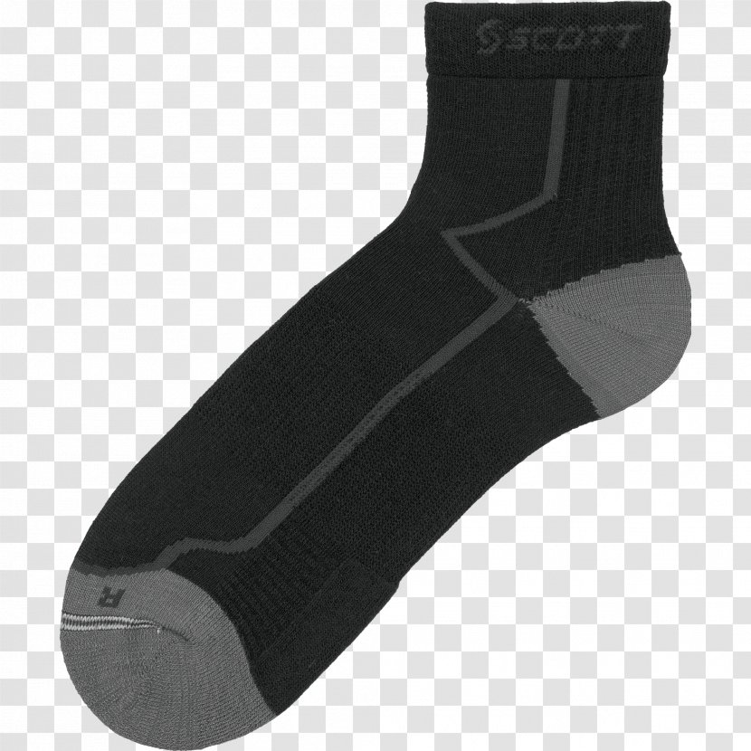 Sock Stocking - Black - Socks Image Transparent PNG