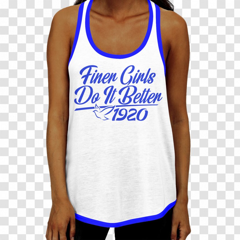 T-shirt Gilets Zeta Phi Beta Sleeveless Shirt - Cartoon Transparent PNG