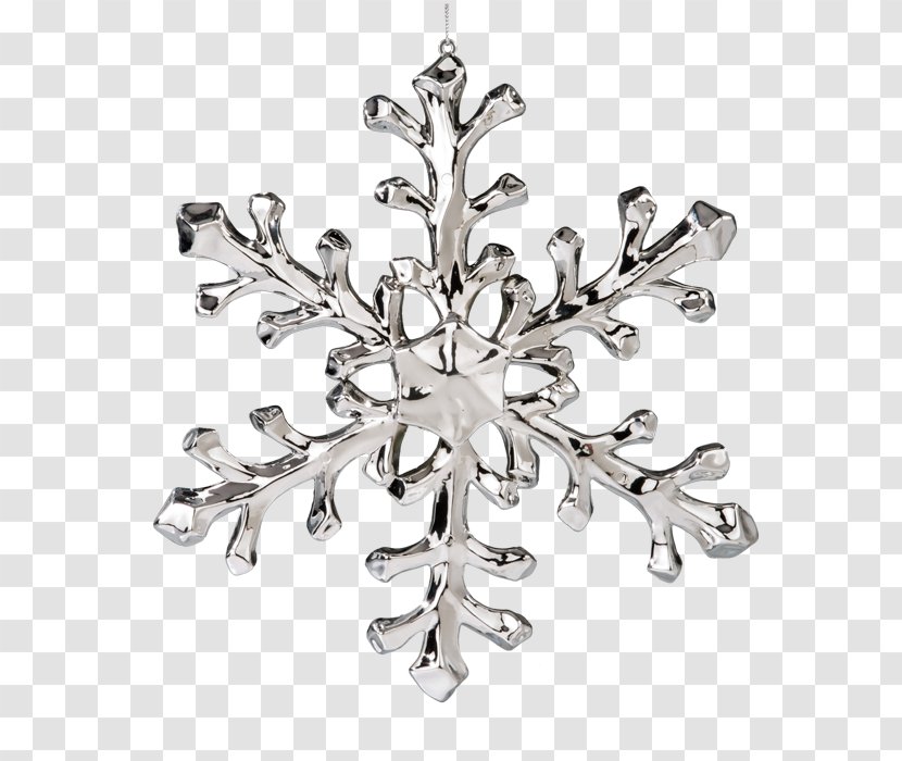 Snowflake Christmas Ornament Silver Image Transparent PNG