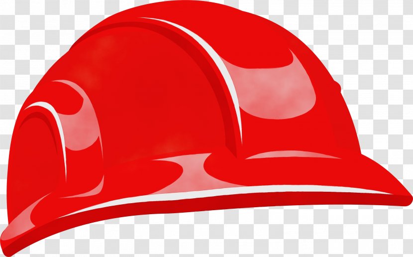 Red Batting Helmet Cap Headgear Hat - Fashion Accessory Hard Transparent PNG