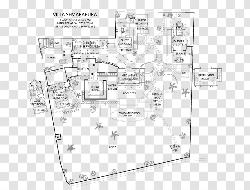 Tanah Lot Semarapura Floor Plan Palm Jumeirah Bedugul - Indonesia - Hotel Transparent PNG