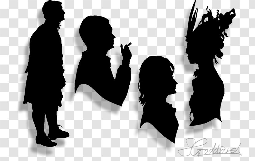 Silhouette Drawing Artist Black Transparent PNG