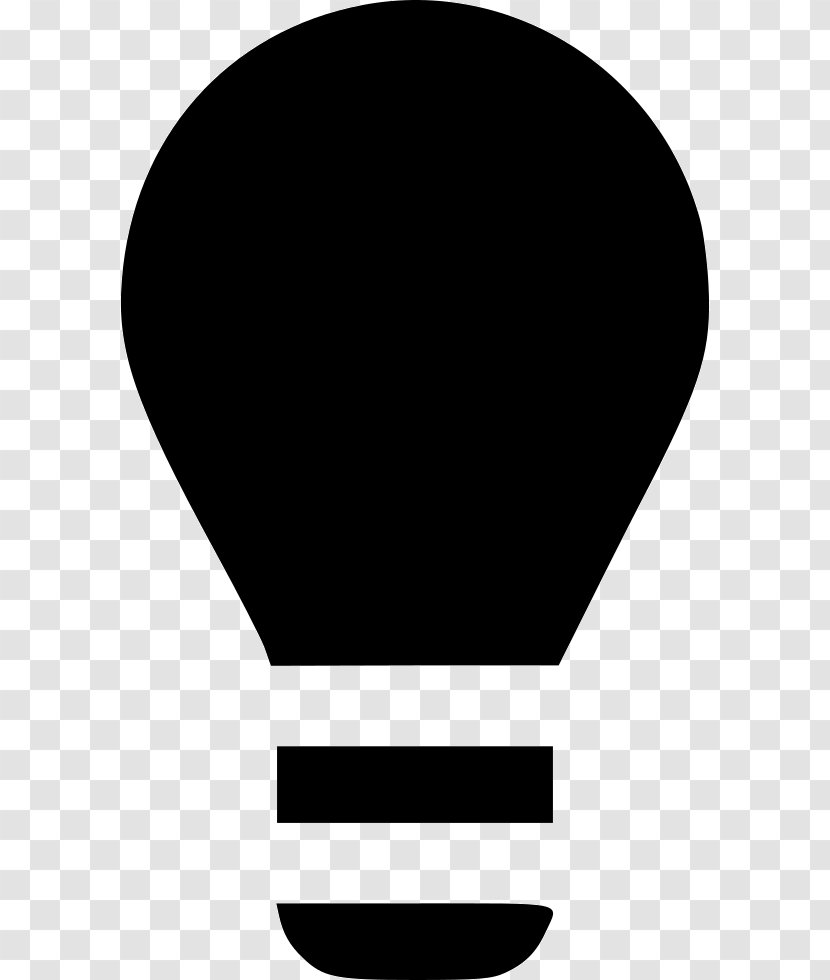 Electric Light Symbol Electrodeless Lamp Arrow - Blackandwhite - Silhouette Black Transparent PNG