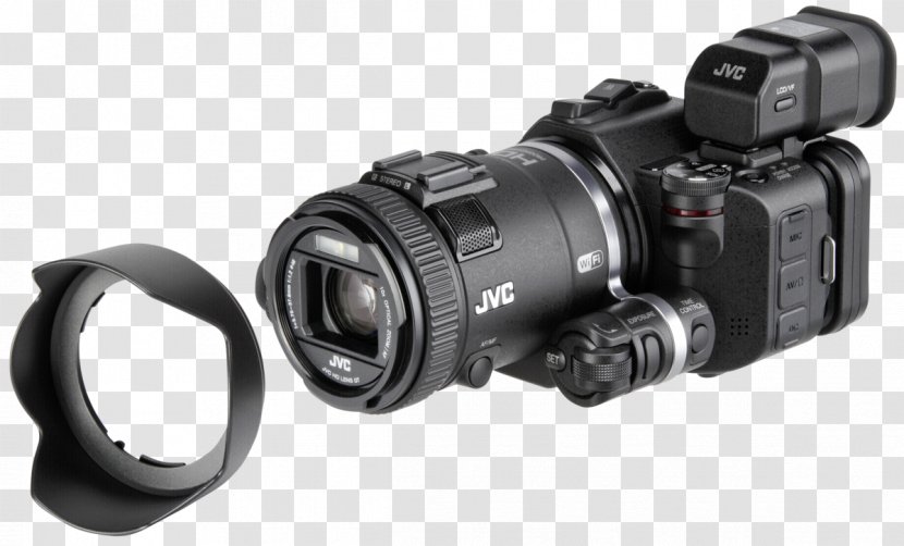 Digital SLR Video Cameras Camera Lens JVC GC-PX100 - Ultrahighdefinition Television Transparent PNG