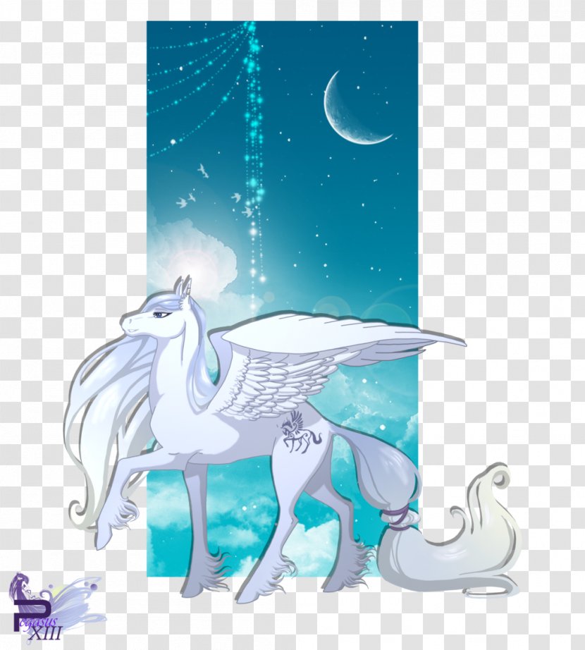 Unicorn Cartoon Desktop Wallpaper - Turquoise - Pegasus Transparent PNG