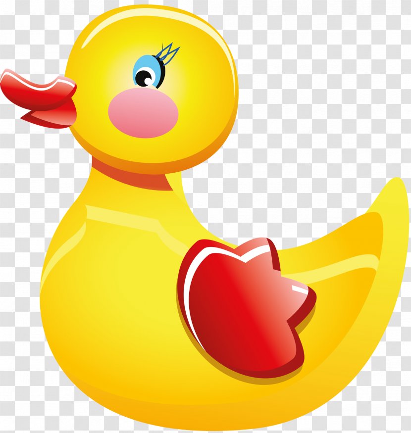 Duck La Main Jaune Clip Art - Vertebrate Transparent PNG