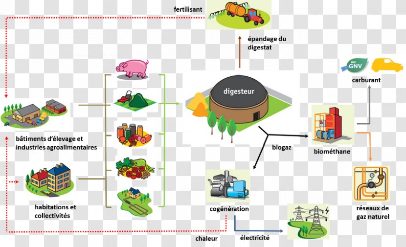 Chambre D Agriculture Anaerobic Digestion Natural Gas Biogas - Cultures Transparent PNG