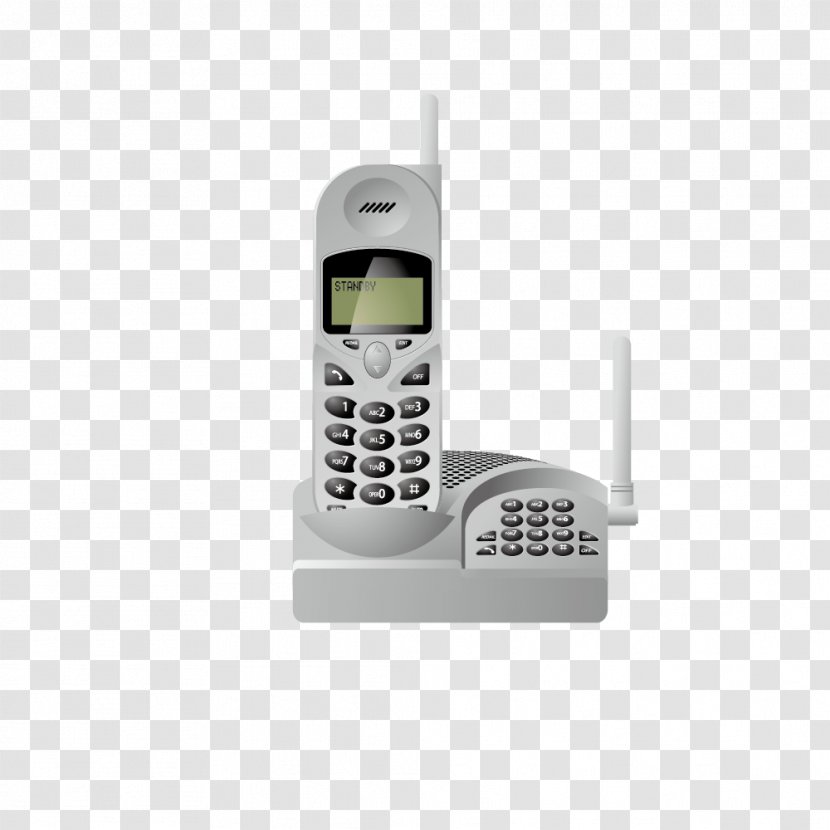 Telephone Call Mobile Phone Landline Google Images - Vector Retro White Family Transparent PNG