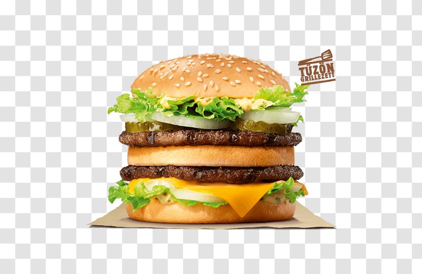 Big King Whopper Hamburger Cheeseburger Burger - Kids Meal Transparent PNG