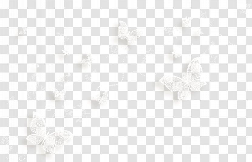 White Sky Wallpaper - Black And - Paper Butterfly Stock Image Transparent PNG