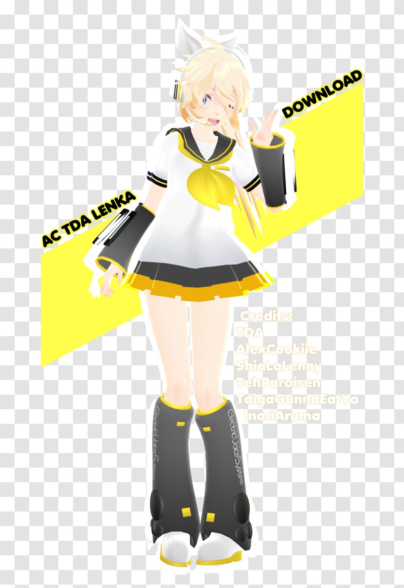 MikuMikuDance Kagamine Rin/Len Vocaloid DeviantArt - Watercolor - Frame Transparent PNG