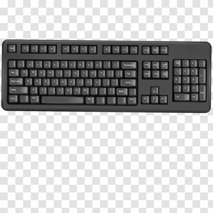 Computer Keyboard Mouse Cherry Illustration - Laptop Replacement - Compact Transparent PNG