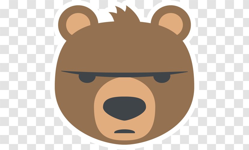 Bear Emoji Emoticon Sticker Clip Art - Cartoon - Bears Transparent PNG