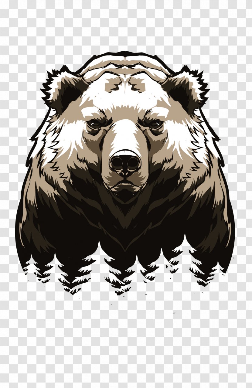 American Black Bear Grizzly Vector Graphics Giant Panda - Alaska Peninsula Brown Transparent PNG