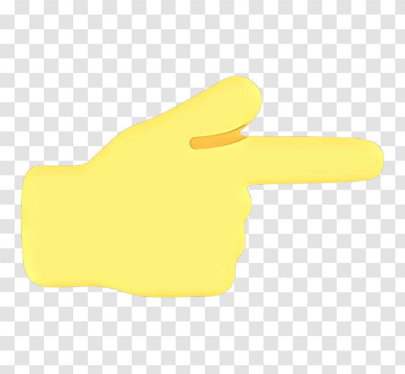 Animal Cartoon - Yellow - Gesture Glove Transparent PNG
