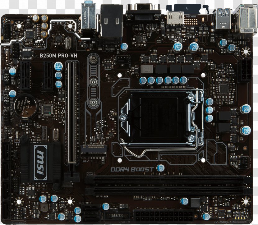 Kaby Lake MSI LGA 1151 Motherboard DDR4 SDRAM - Computer Accessory Transparent PNG