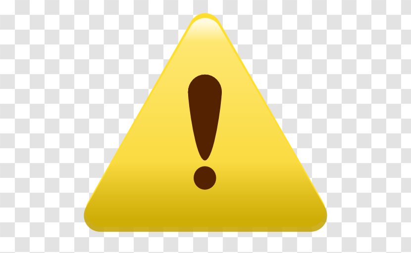 Line Triangle Yellow - Attention Transparent PNG