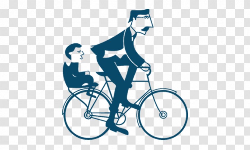 Fathers Day Gift Happiness - Father And Son Bicycle Transparent PNG