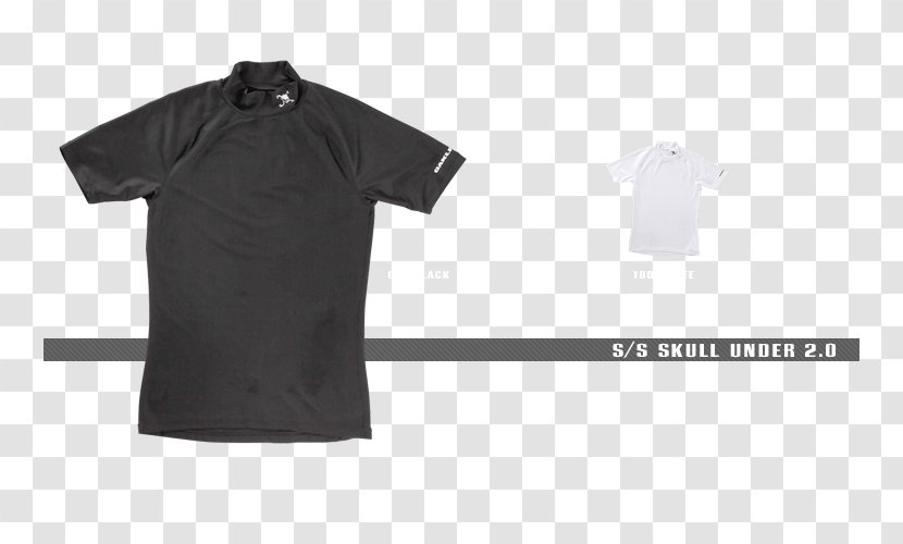 T-shirt Polo Shirt Collar Sleeve - Black Transparent PNG