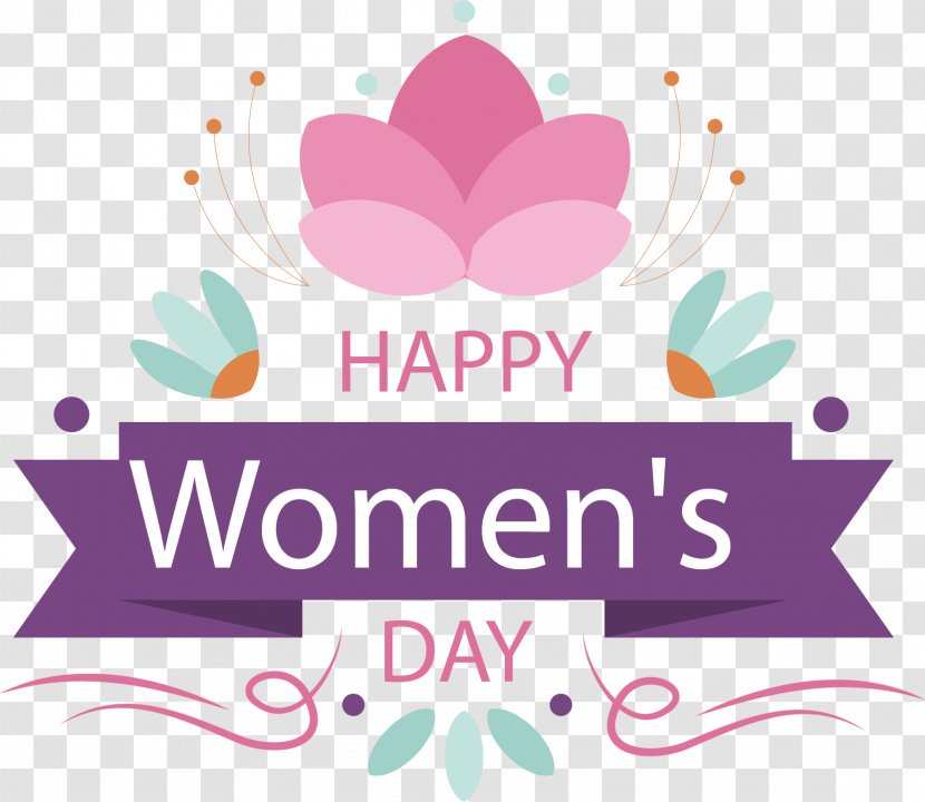 Euclidean Vector Sticker - Text - Happy Day Of Women's Transparent PNG