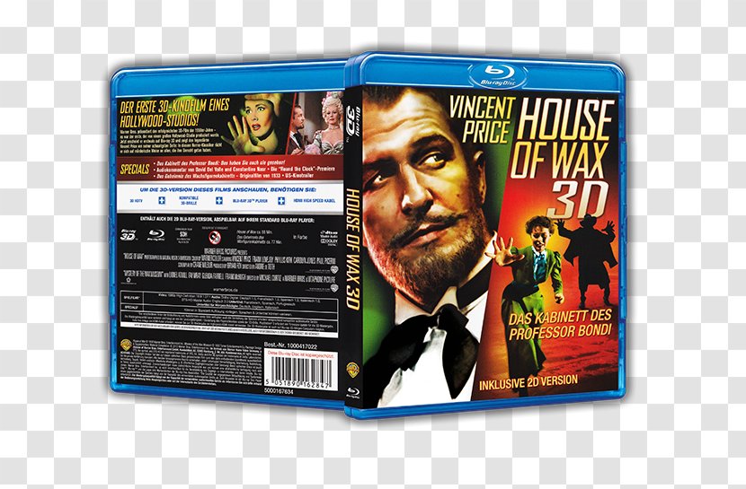House Of Wax 3D Film Warner Bros. Blu-ray Disc - 3d - Tyler Durden Transparent PNG