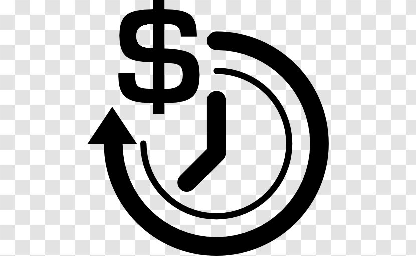 Dollar Sign Saving Business Time - Logo Transparent PNG