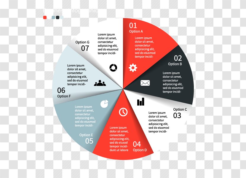 Pie Chart Infographic - Diagram - Business Graphics Design, Flat, UI, Icons, ICON, Transparent PNG