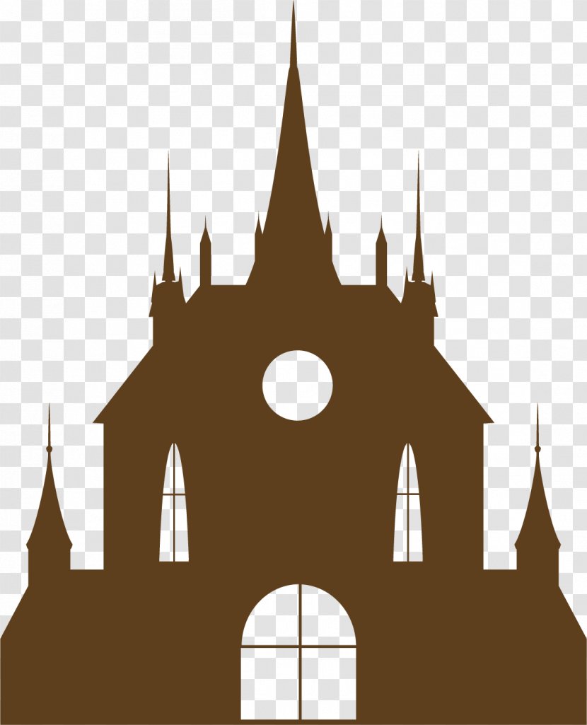 Castle Euclidean Vector - Silhouette - Brown Palace Transparent PNG