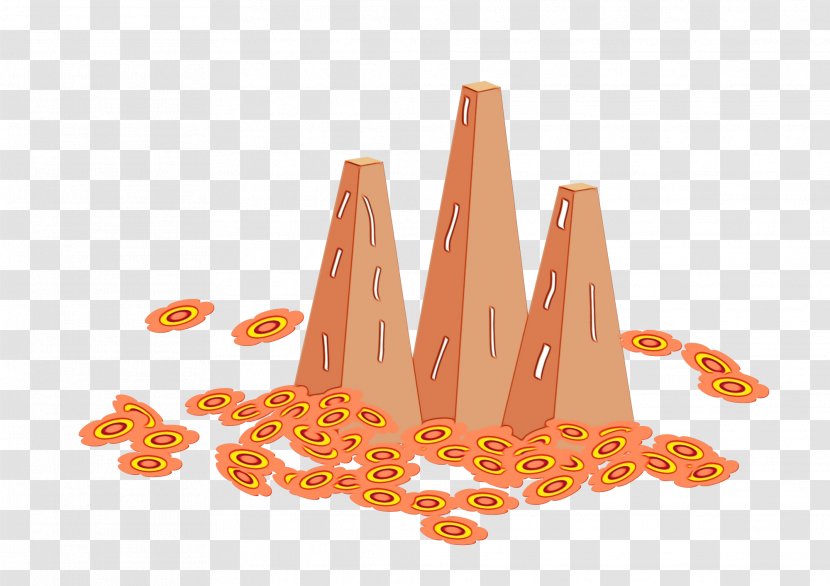 Onam Orange - Kathakali - Party Supply Cone Transparent PNG