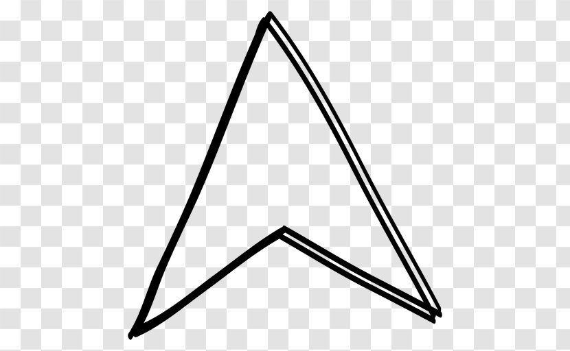 Computer Mouse Triangle Line Cursor - Arrow Transparent PNG