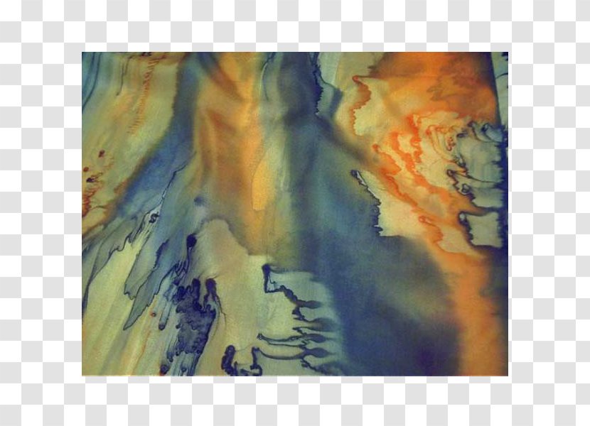Watercolor Painting Art Silk Scarf - Paint - Hand Painted Transparent PNG